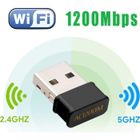 SURENHAP Mini USB WiFi Adaptateur 1200Mbps Clé WiFi Dongle AC Dual Band, WiFi Wireless Adaptateur Compatible avec Windows 7/8/8.1/10
