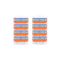 Recharges de lames de rasoir pour recharges de lames de rasoir Fusion 5, paquet de 8 orange-HLD