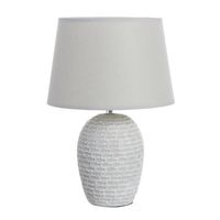 291905DC - Lampe de table en céramique méditerranéenne 35 cm - Couleur: Blanc