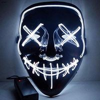 Masque LED Halloween - YOLISTAR - Masque sphérique - Blanc