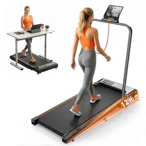 Tapis De Marche Inclinable 9% – Silencieux, Compact, Amorti 6 Points – 1-6 Km/h – Idéal Maison/bureau