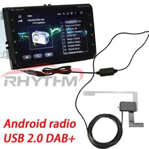 AUTORADIO Récepteur de Radio DAB USB pour Android 2 din, lecteur DVD pour voiture, pour la diffusion audio numérique, u