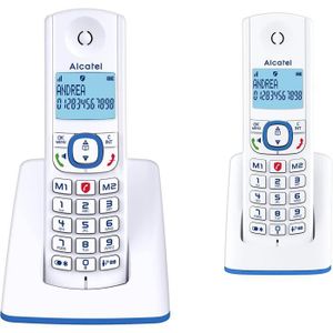 Téléphone fixe Téléphone sans fil Alcatel F530 Duo avec blocage d