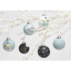 Boule De Noel En Verre Mon Premier Noël Couleur Bleu