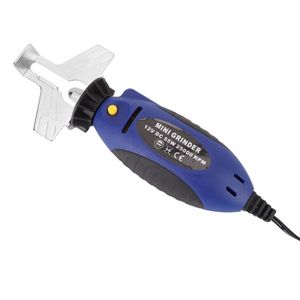 12v volt tronçonneuse scie à chaîne affûteuse rectifieuse avec trois meulage pierres