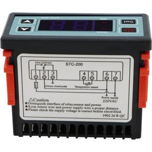 COMMANDE CHAUFFAGE Thermostats 1 Pièces Stc-200 Thermostat Numérique Micro-Ordinateur Régulateur De Température Avec Chauffage Par Réfrigération[L1355]