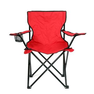 CHAISE DE CAMPING Fauteuil de camping 2pcs ROUGE Chaise Pliante de p