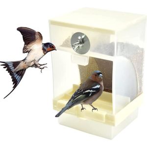 Mangeoire à oiseaux en verre transparent, 1 pièce, fenêtre de visualisation  des oiseaux, Table d'hôtel, graines, arachide, a gye1267 - Cdiscount