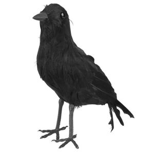 OBJET DÉCORATIF Décoration corbeau noir - Taille Unique