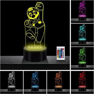 LAMPE A POSER Lampe De Chevet 3D Led Usb Tactile - Lampe Illusio
