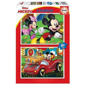 PUZZLE Puzzles Enfant 2 x 20 pieces En route pour Mickey 