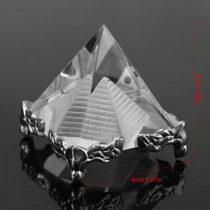 Statue deco,Prisme optique arc-en-ciel,verre de cristal,pyramide  rectangulaire,prisme polyèdre,prisme optique - Type Pyramid 70MM -  Cdiscount Maison