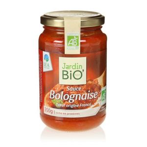 SAUCE PÂTE ET RIZ JARDIN BIO Sauce bolognaise bœuf bio - 350g