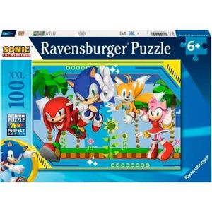 PUZZLE Puzzle 100 pièces XXL Sonic, Knuckles, Sonic, Tail