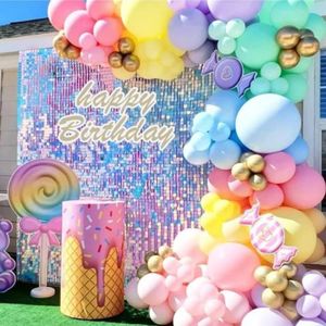 BALLON DÉCORATIF  Zyooo® 127Pièces Arche Ballon Multicolore Guirland