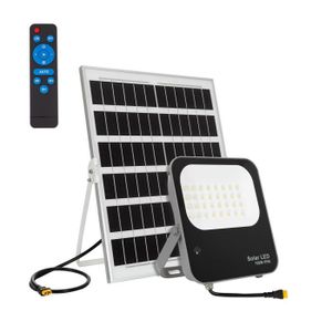 STAHLWERK Projecteur solaire à LED 100 W 4000 lumens 3,7 V batterie La,  34,99 €