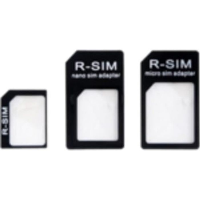 Nano Sim-Micro Sim-SIM Standard Carte Adaptateur pour les téléphones  portables comme Apple iPhone4-4S-5 et Samsung Galaxy SIII, etc.