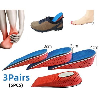 Paire De Semelles Réhaussantes Pour Talon – Ajoute 3,5 Cm – Confort Et Gain De Taille – Unisexe