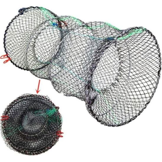 Piège à Appâts Pliable Pour Pêche - Crabe, Écrevisses, Poisson, Crevettes - Filet Portable
