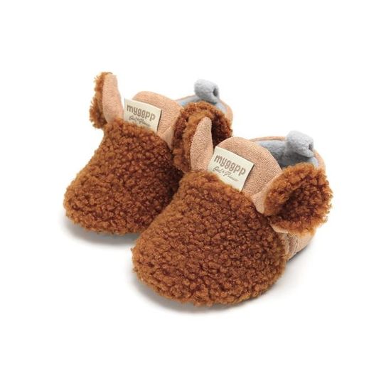 Chaussons Bébé En Cuir Souple - Pour Premiers Pas 0-24 Mois (filles Et Garçons)