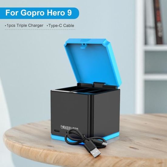 Chargeur Hero 9 batterie originale pour caméra de sport d'action