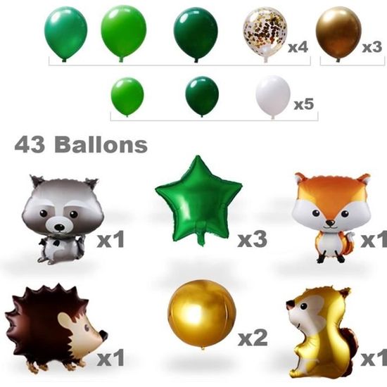Kit De 43 Ballons Animaux De La Foret Pour Vos Fetes Anniversaires Decoration Anniversaire Enfant Aluminium Baudruche En Latex Achat Vente Ballon Decoratif Soldes Sur Cdiscount Des Le Janvier Cdiscount Kit De 43 Ballons Animaux De La Foret Pour Vos Fetes Anniversaires Decoration Anniversaire Enfant Aluminium Baudruche En Latex Achat Vente Ballon Decoratif Soldes Sur Cdiscount Des Le Janvier Cdiscount