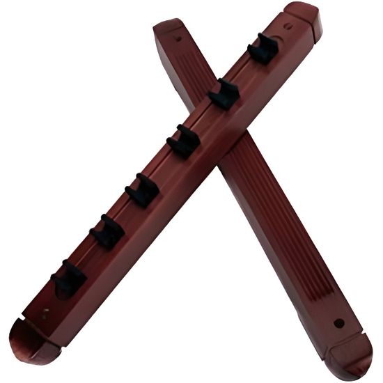 HRTLSS Support Mural Queue De Billard En Bois - Rack 4 Pinces Accessoire Snooker