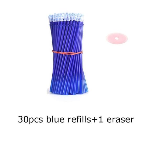 Trousse 2 En 1 En Silicone + 8 Stylos Gel Effaçables 0,7 Mm - Design Kawaii Animaux - Pour école, Bureau - 9