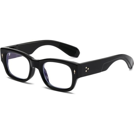 XITUADDA Lunettes De Soleil Rétro Carrées Unisexe – Style Vintage Épais UV400 – Protection Solaire Tendance Hommes Femmes – Look Classique Rectangulaire