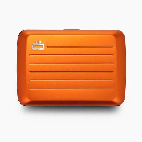 ÖGON DESIGN - SMART CASE V2 | Orange - Portefeuille Orange en Aluminium anodisé