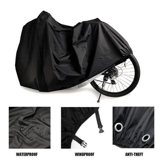 Housse de protection pour vélo, housse de vélo imperméable, tissu Oxford  210D, housse