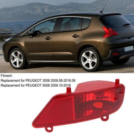 Feu Antibrouillard Arrière Gauche Pour Peugeot 3008/5008 (2009-2016) - Réf. 6351Hg - Neuf