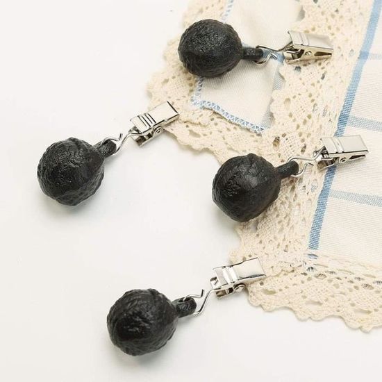 Poids De Nappe Avec Clip - Lot De 4 - Anti-vent Pour Table Extérieure, Camping, Pique-nique - Design élégant, Réutilisable - 5