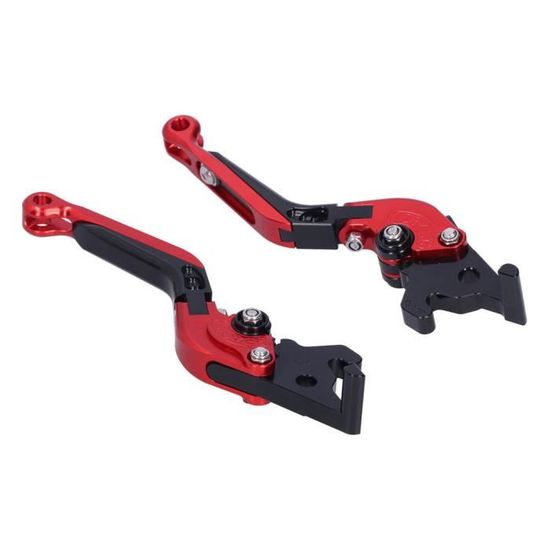 Leviers De Frein Pliants Pour Vélo – 1 Paire En Alliage D’Aluminium, Réglables, Pour VTT/Vélo Route (Couleur Au Choix : Bleu, Rouge, Noir, Argent)