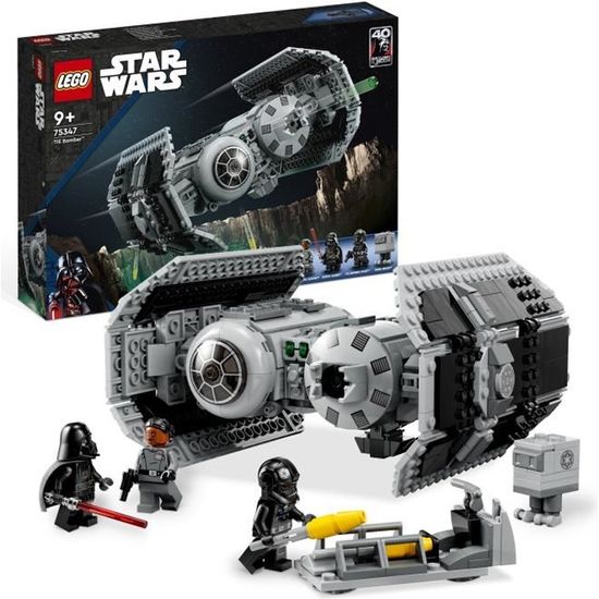 LEGO® Star Wars 75347 Le Bombardier TIE, Maquette Vaisseau avec Figurine de Droïde Gonk
