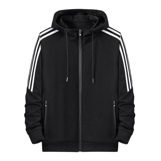 Ensemble De Sweat à Capuche Pour Homme - Couleur Unie - Fermeture