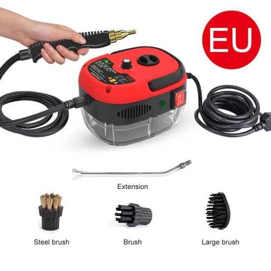 Klona Nettoyeur Vapeur Multifonction Portable Avec 10 Accessoires Pour Enlever La Saleté, Les Meubles, Le Canapé, Le Carrelage, Le Sol, La Fenêtre, La Voiture, Le Rembourrage