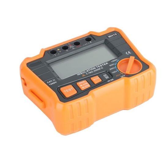 Mégohmmètre Testeur Résistance Isolation - Appareil Mesure équipement électrique