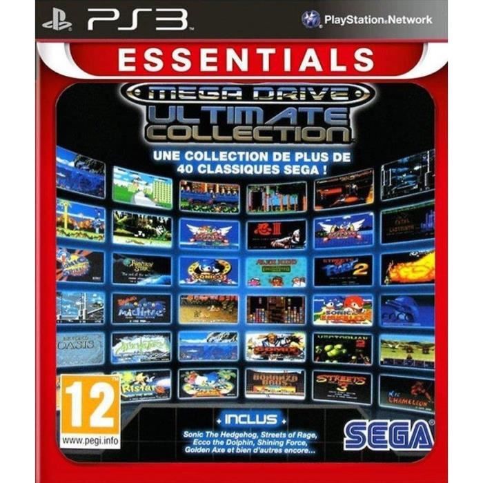 Just For Games Jeu PS3 - Sega Megadrive Ultimate Collection - Arcade - Reissue - Blu-Ray