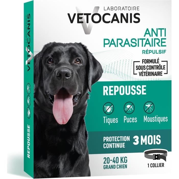 VETOCANIS Collier Antiparasitaire Grand Chien
