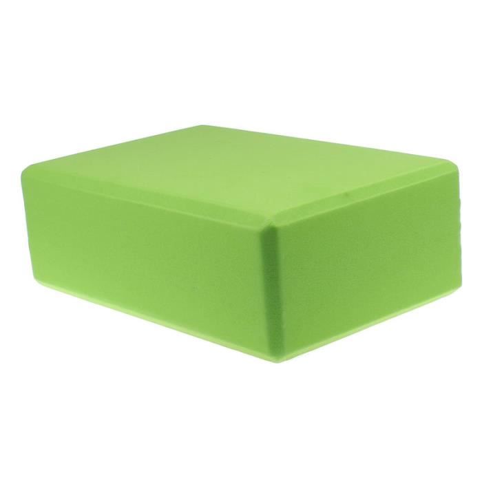 Eva yoga bloc de briques Sports exercice fitness gym stretching vert