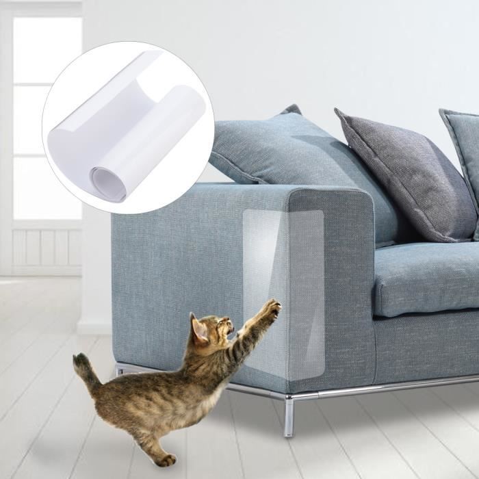 2pcs tapis canapé de protection chat anti-rayures autocollant protection meubles anti-rayures (l)-TIM
