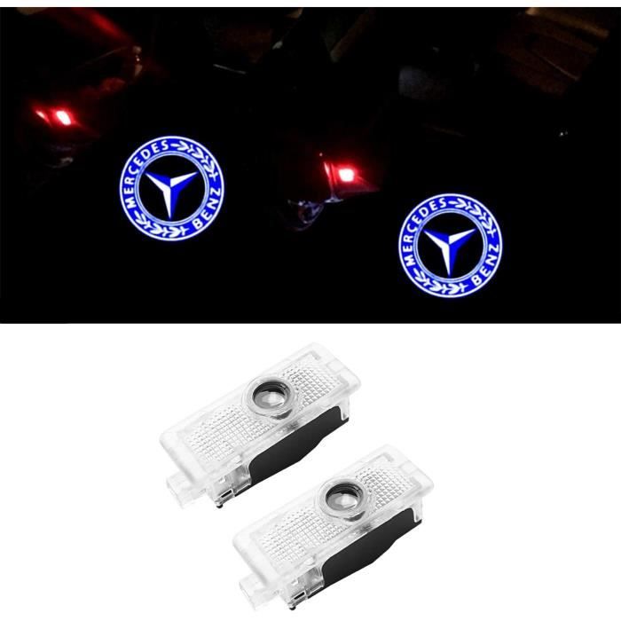 2 Pcs Car Logo Projection LED Projecteur Porte Fant?me Ombre Lumière Lampe pour la lumière de bienvenue