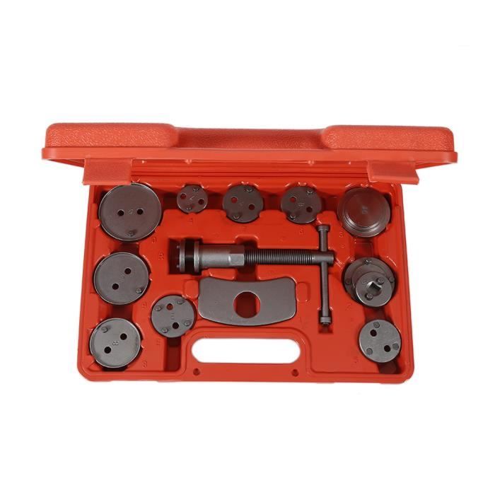 13 pièces Kit d outils Coffret Set repousse Cylindre de Frein Automobile Dispositif de Démontage Adaptateurs Multi