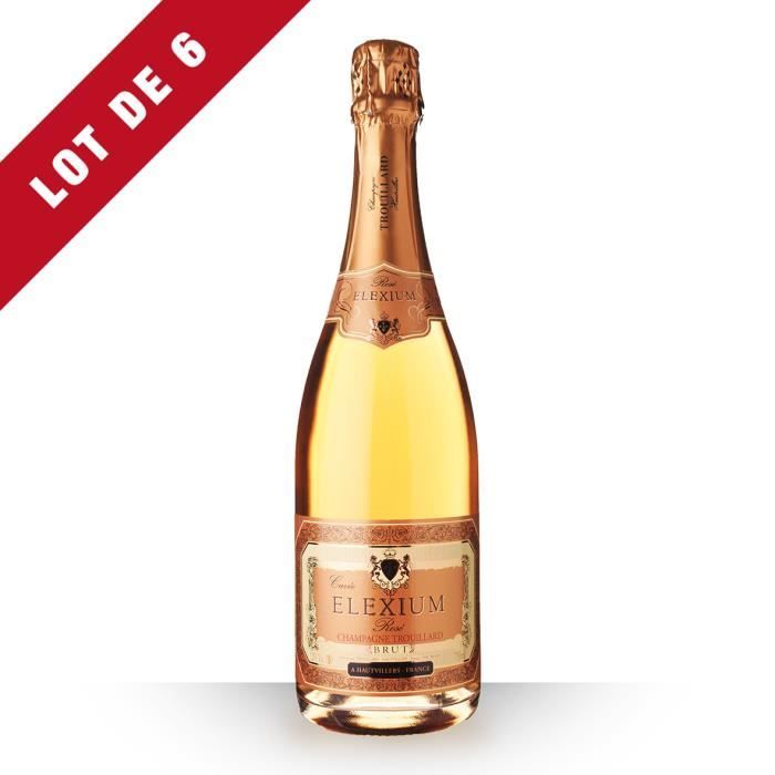 6X Trouillard Elexium Brut Rosé 75cl - Champagne