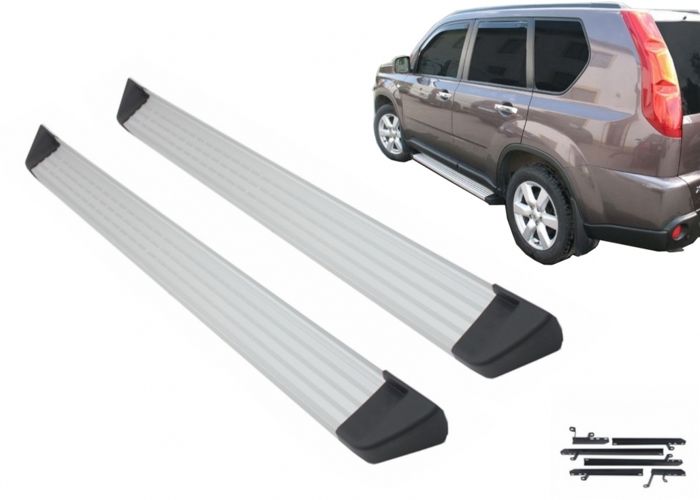 Marchepieds latérales pour Nissan X-Trail Marche-pieds 07-12 Jupes latérales Off-Road