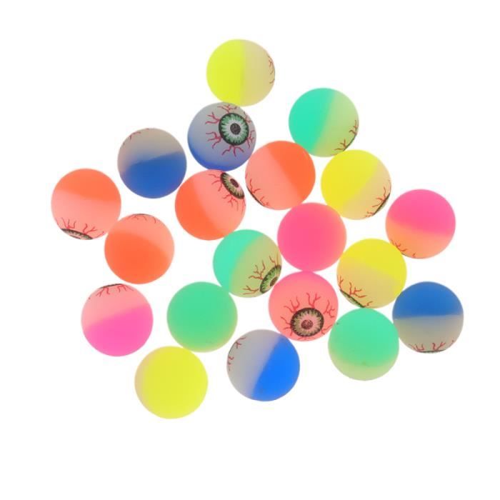 20 pièces balles de rebond coloré élastique mignon créatif belle balle de saut spéciale de pour les enfants JOUET