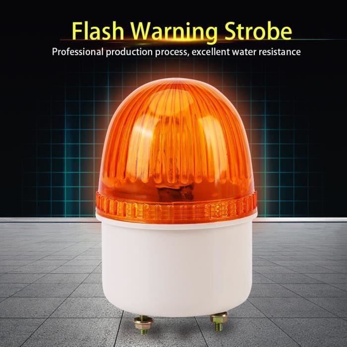 AC 220V 15W LED Voyant d'avertissement du flash Lampe d'avertissement industrielle stroboscopique pour machines-outils(jaun Mo32964
