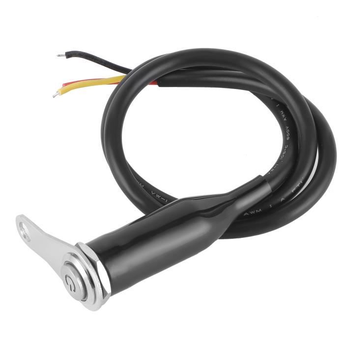 Drfeify interrupteur d'éclairage de moto Bouton poussoir de commande de support de modification de LED de commutateur de guidon de