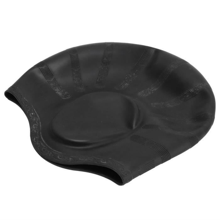 ZJCHAO bonnet de bain imperméable Bonnet de bain en silicone Protection des oreilles Bonnet de bain étanche ergonomique en trois